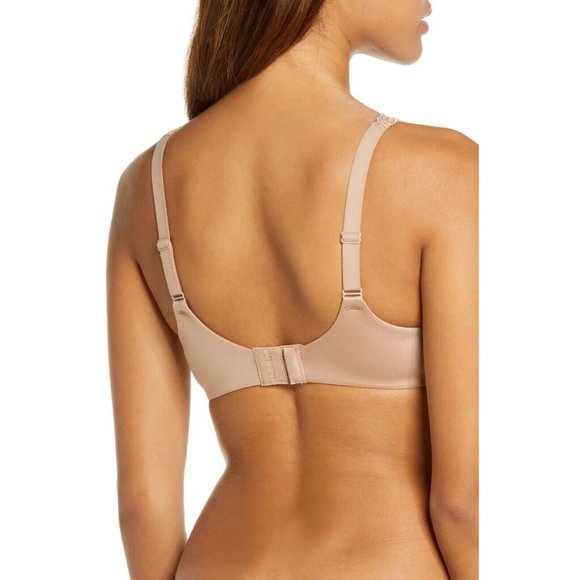 🆕 WACOAL Softly Styled Unpadded Underwire Bra Beige 32DD #855301 - Picture 3 of 9
